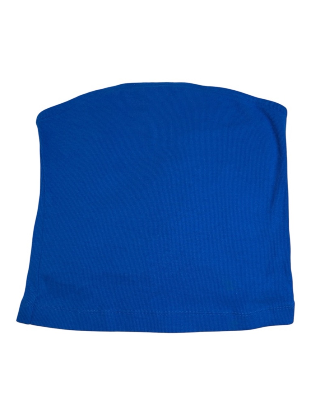 Maeve by Anthropologie Royal Blue Strapless Ribbed Tube Top